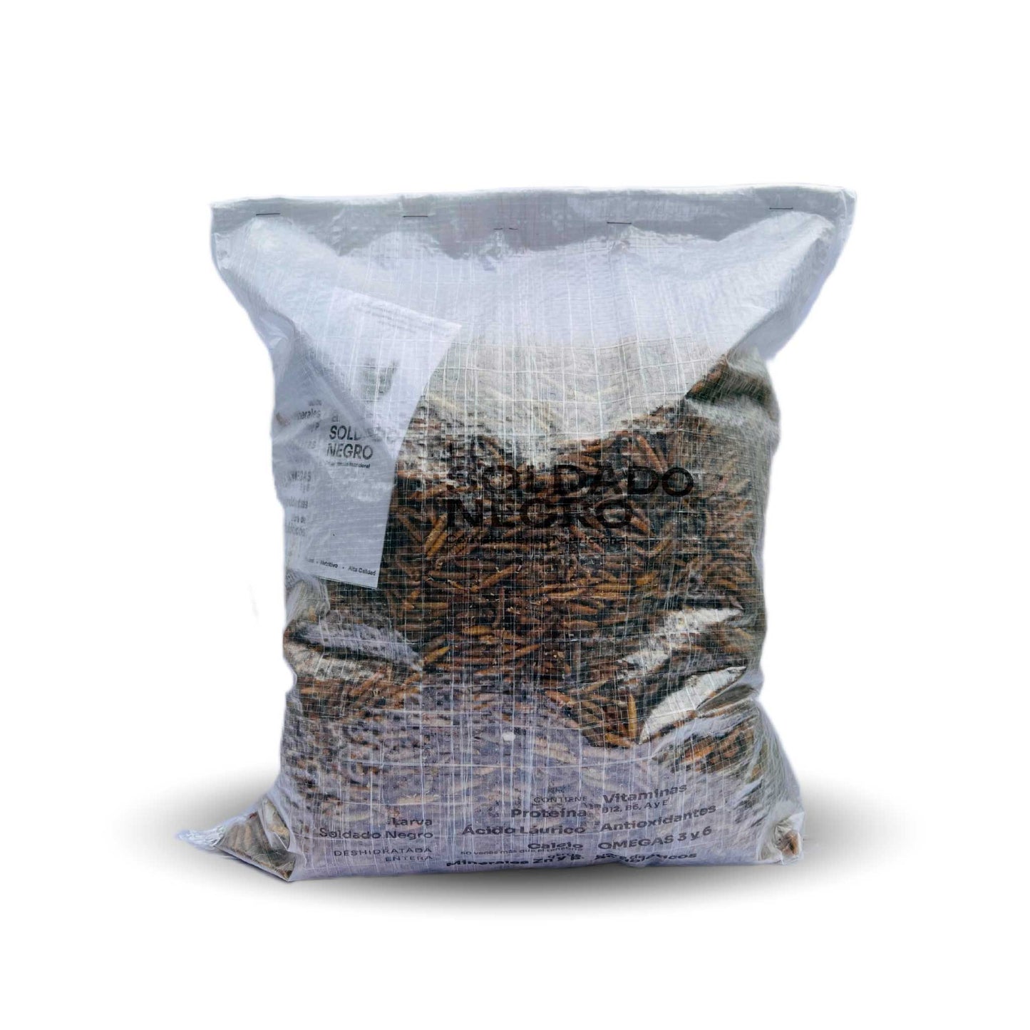 1 kilo de Larva Soldado Negro Deshidratada